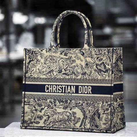 dior fabric bag|christian dior tote bag details.